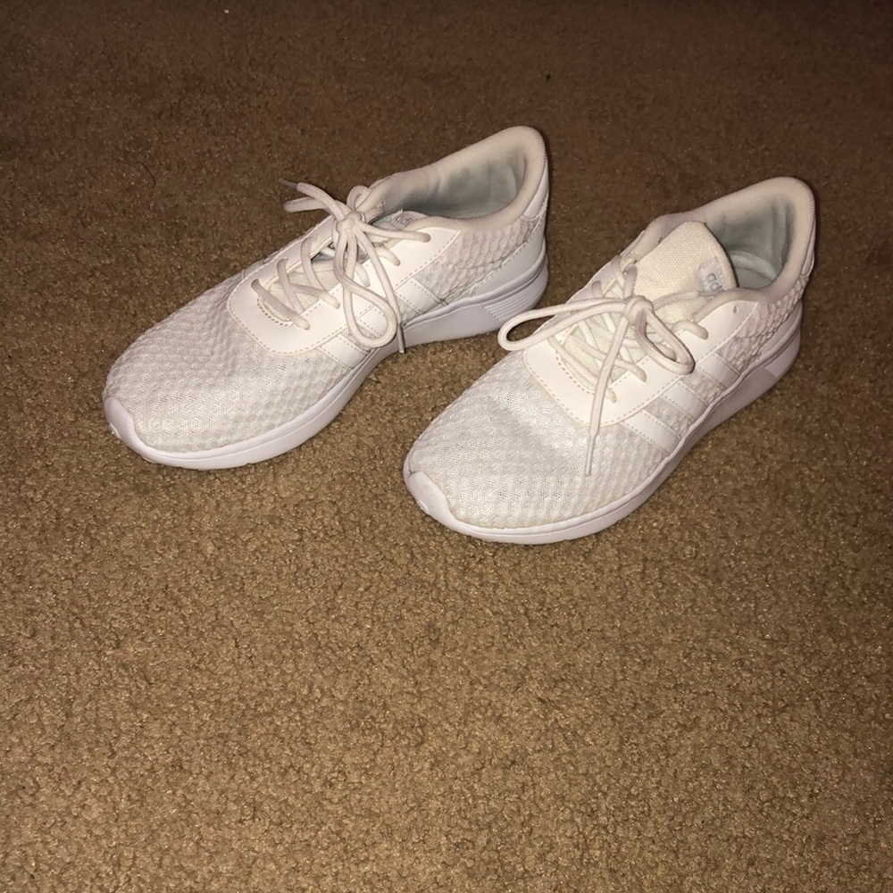 White adidas tennis shoes